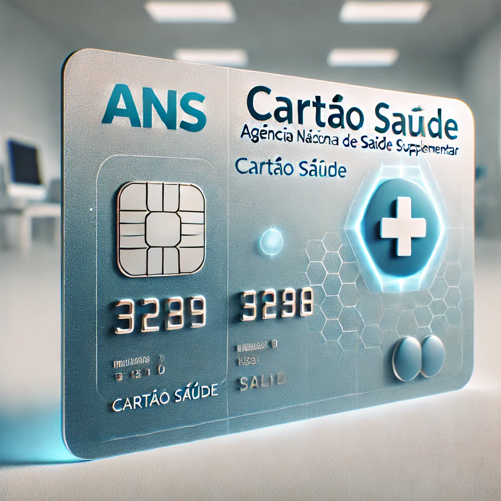 ANS Anuncia Consulta Pública para Novo Cartão Saúde 1 DALL·E 2025 02 24 10.22.40 A realistic digital illustration of a modern health card named Cartao Saude in Portuguese. The card is sleek featuring a professional and minimalis